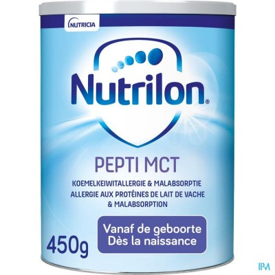 Nutrilon Pepti MCT Lactosevrij Babymelk vanaf de geboorte poeder 450g