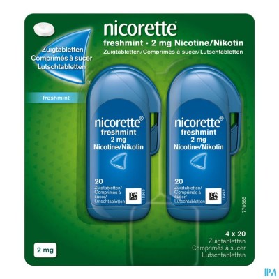 NICORETTE FRESHMINT ZUIGTABLETTEN 80X2MG