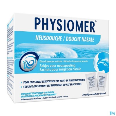 PHYSIOMER ZEEZOUT NEUSDOUCHE ZAKJES 30