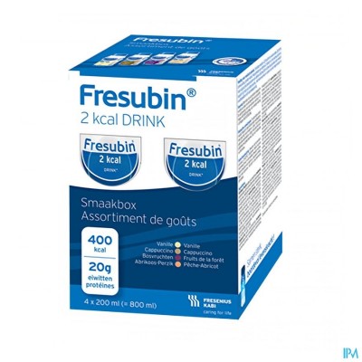 FRESUBIN 2KCAL DRINK SMAAKPAKKET EASYBOTTLE4X200ML