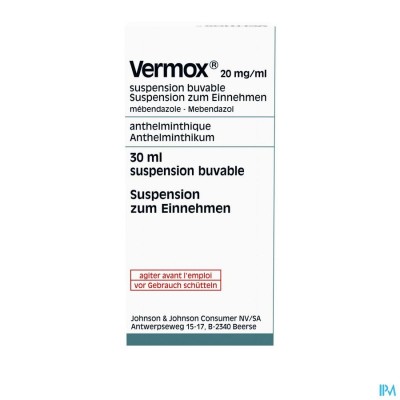 VERMOX SUSP 30ML 2%