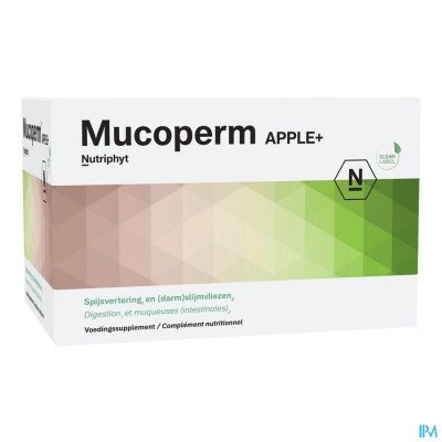 Mucoperm Apple+ 60 ZAKJES 240G