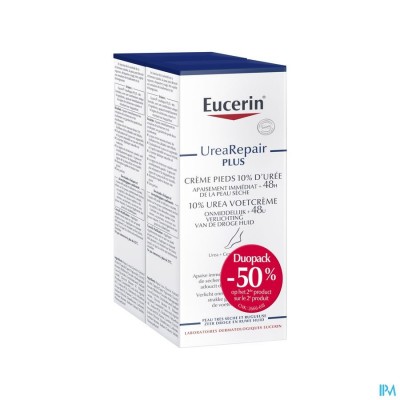 EUCERIN HERSTELLENDE VOETCREME 10% UREA 2X100ML