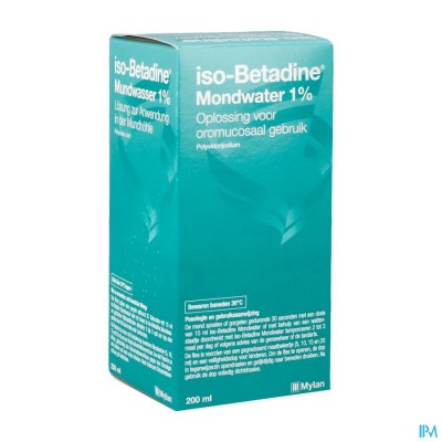 ISO BETADINE 1% NF MONDWATER 200ML READY TO USE