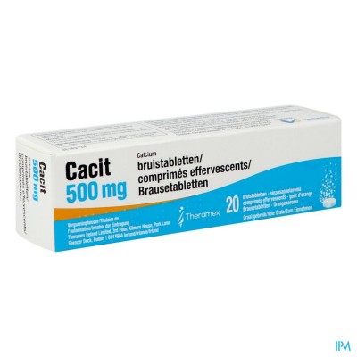 Cacit 500 Bruistabletten Tube 20 X 500mg