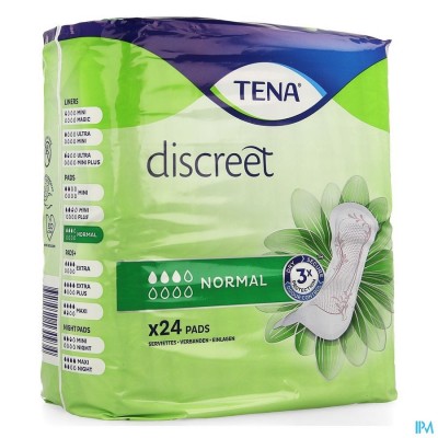 TENA DISCREET NORMAL 24