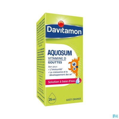 DAVITAMON VITAMIN D AQUOSUM DRUPPELS 25ML