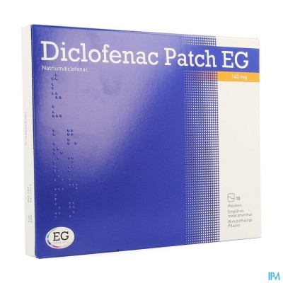 DICLOFENAC PATCH EG 140MG PLEISTER 10