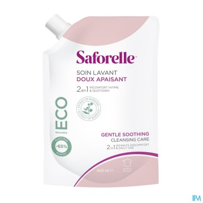 SAFORELLE ZACHTE WASVERZORGING ECO NAVUL.400ML