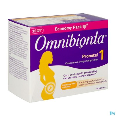 OMNIBIONTA PRONATAL KINDERWENS ZWANG.12WEK TABL 84