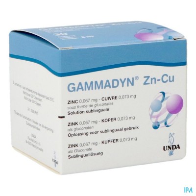 Gammadyn Amp 30 X 2ml Zn-cu Unda