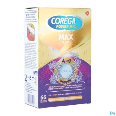 COREGA MAX CLEAN TABL 66