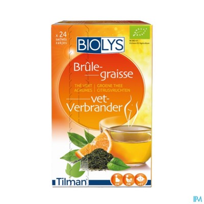 BIOLYS GROENE THEE CITROENVRUCHTEN SACH 24