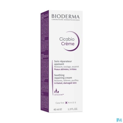 BIODERMA CICABIO CREME BESCHADIGDE HUID 40ML