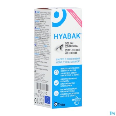 HYABAK 0,15% OOGDRUPPELS HYALURON NF 10ML