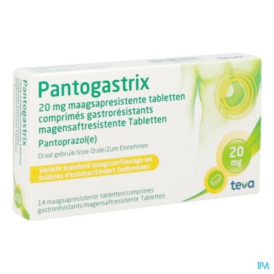 PANTOGASTRIX TEVA 20MG MAAGSAPRESIST TABL 14X20MG