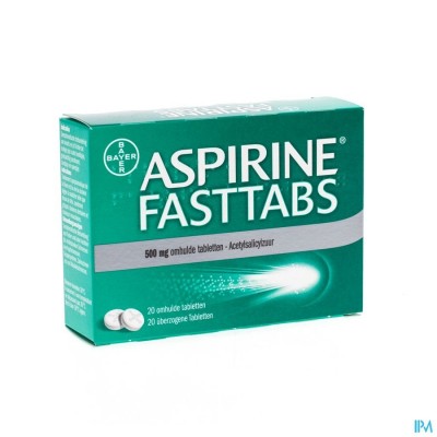 ASPIRINE FASTTABS 500MG FILMOMH.TABL 20