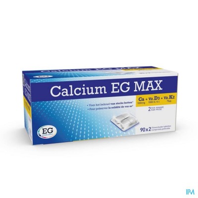 CALCIUM EG MAX K2 1G/1000UI/75MCG FILMOM.TABL 90X2