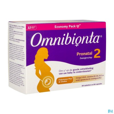 OMNIBIONTA PRONATAL 2 ZWANGER 12WEK TABL84+CAPS84