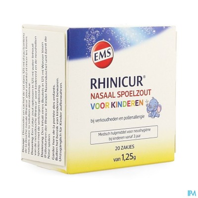 RHINICUR NEUSSPOELZOUT KINDEREN SACH. 20X1,25G