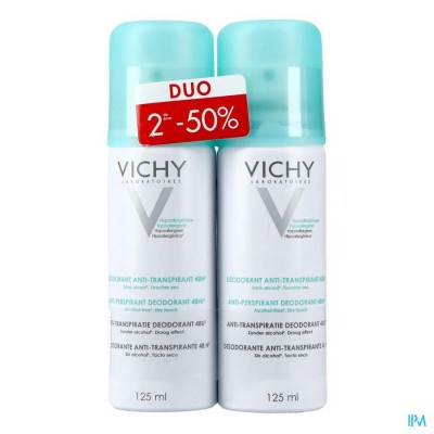 VICHY DEO TRANSP. INTENSE AEROSOL 24U DUO 2X125ML