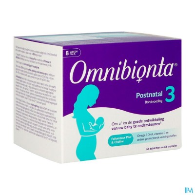 OMNIBIONTA POSTNATAL 3 BORSTV.8WEK TABL 56+CAPS 56