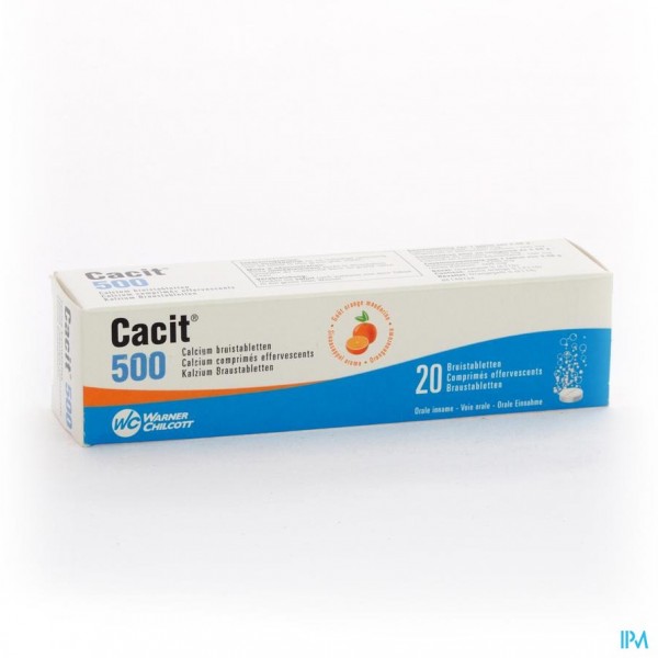Cacit 500 Bruistabletten Tube 20 X 500mg